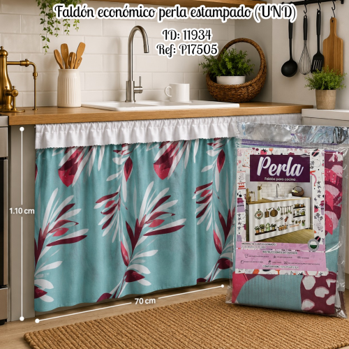 Faldón económico perla estampado (UND)