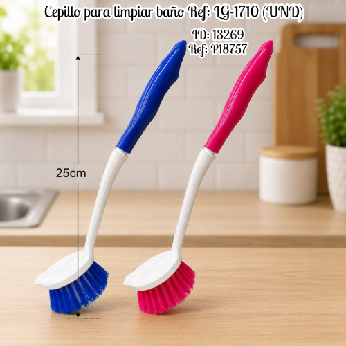 Cepillo para limpiar baño Ref: LG-1710 (UND)