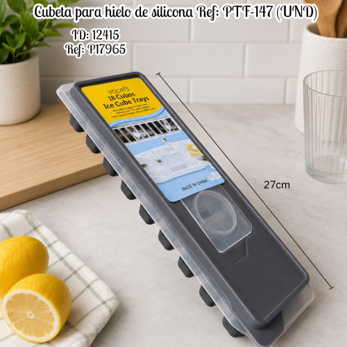Cubeta para hielo de silicona Ref: PTF-147 (UND)