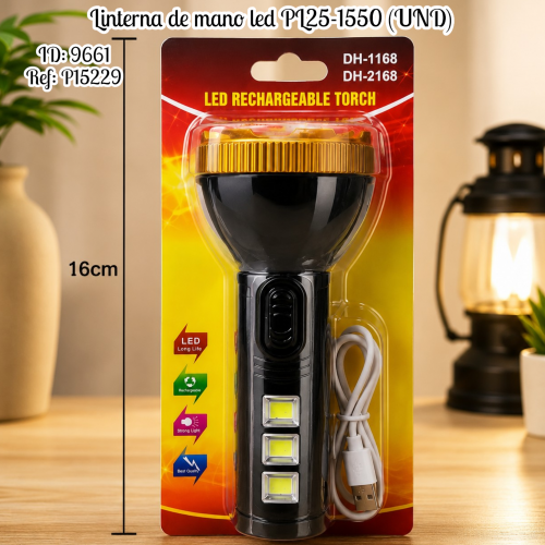 Linterna de mano led PL25-1550 (UND)