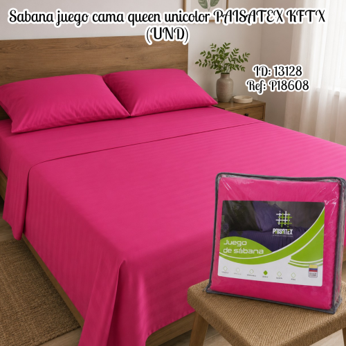 Sabana juego cama queen unicolor PAISATEX KFTX (UND)