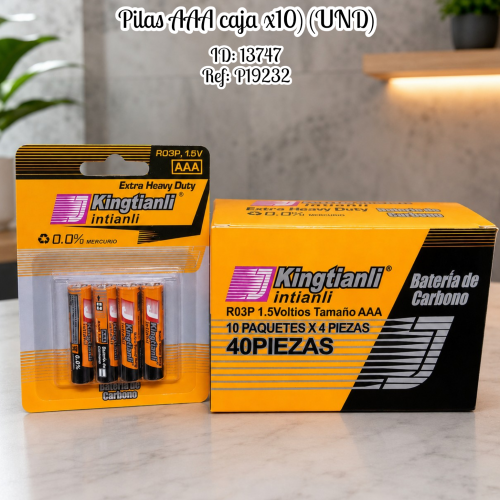 Pilas AAA caja x10) (UND)