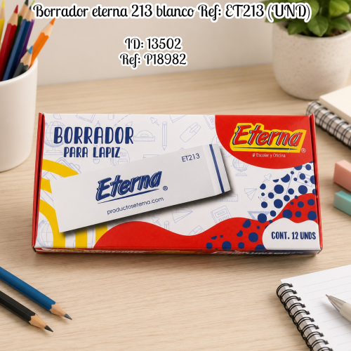 Borrador eterna 213 blanco Ref: ET213 (UND)