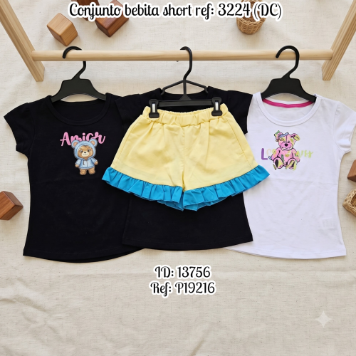 Conjunto bebita short ref: 3224 (DC)