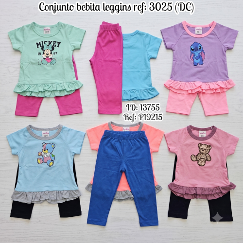 Conjunto bebita leggins ref: 3025 (DC)