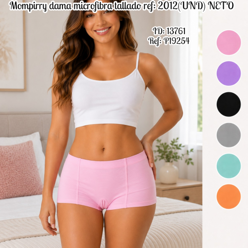Mompirry dama microfibra tallado ref: 2012(UND) NETO