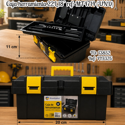 Caja herramienta 22L 18" ref: MT4714 (UND)