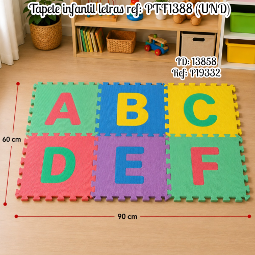 Tapete infantil letras ref: PTF1388 (UND)