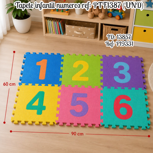 Tapete infantil numeros ref: PTF1387 (UND)
