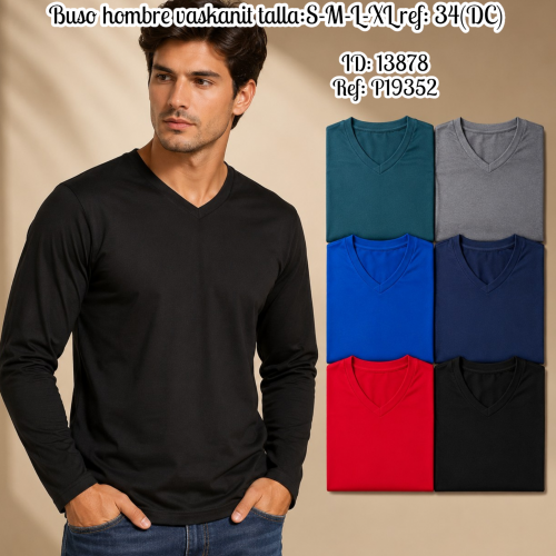 Buso hombre vaskanit talla:S-M-L-XL ref: 34(DC)