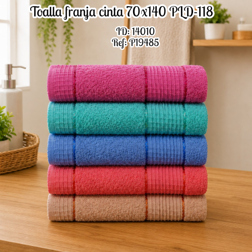 Toalla franja cinta 70x140 PLD-118(UND)