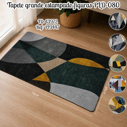 Tapete grande estampado figuras PLD-080(UND)