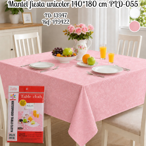 Mantel fiesta unicolor 140*180 cm PLD-055(UND)