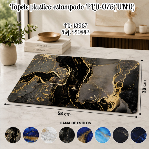 Tapete plastico estampado PLD-075(UND)