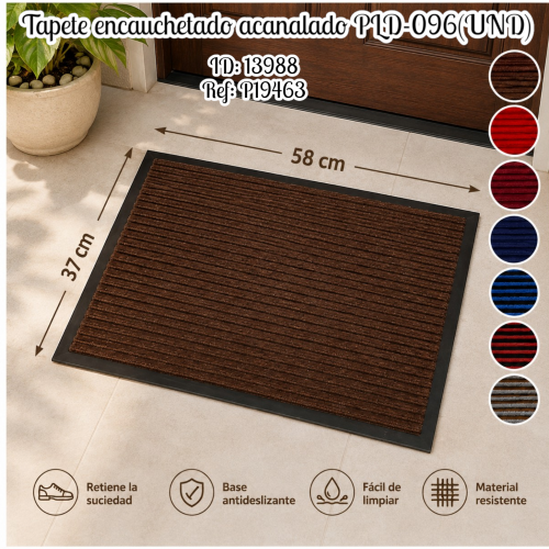 Tapete encauchetado acanalado PLD-096(UND)