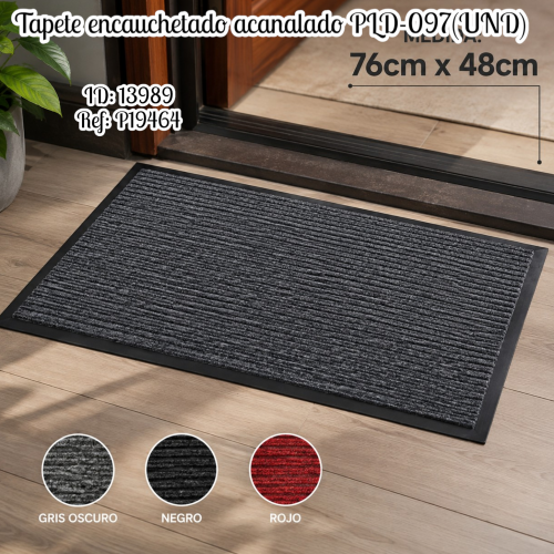 Tapete encauchetado acanalado PLD-097(UND)