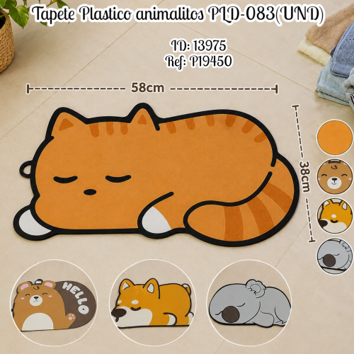 Tapete Plastico animalitos PLD-083(UND)