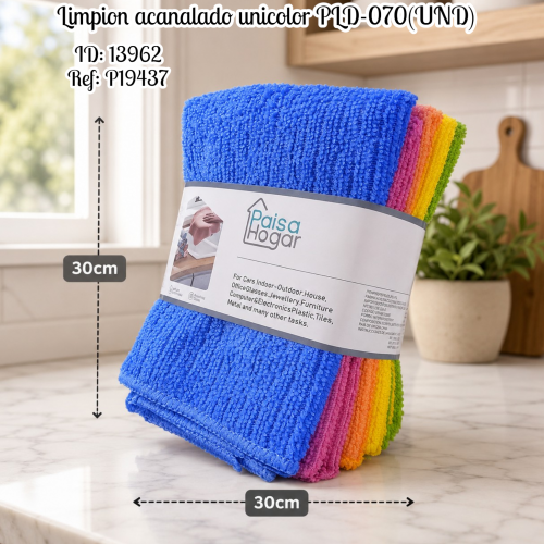 Limpion acanalado unicolor PLD-070(UND)