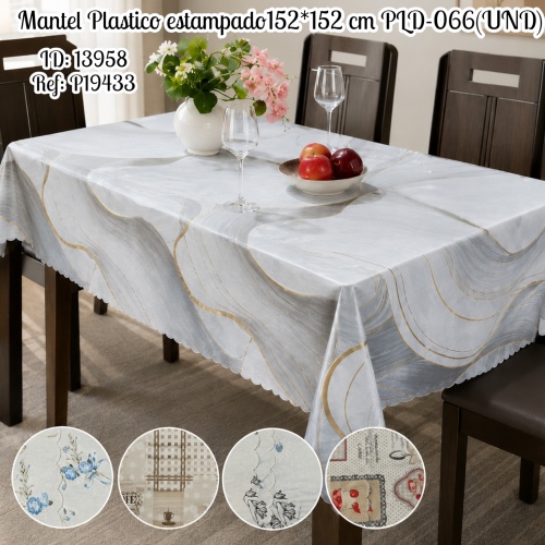 Mantel Plastico estampado152*152 cm PLD-066(UND)