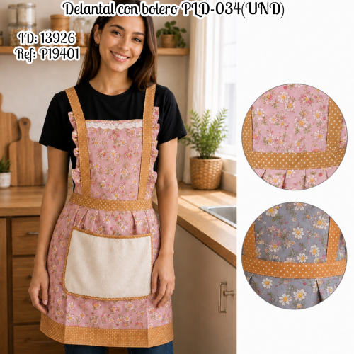 Delantal con bolero PLD-034(UND)