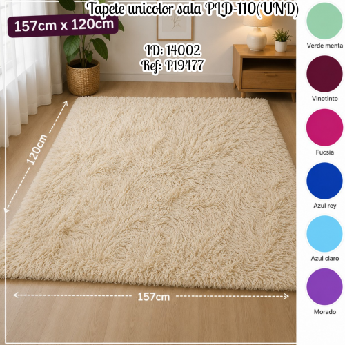 Tapete unicolor sala PLD-110(UND)