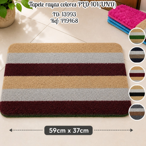 Tapete rayas colores PLD-101(UND)