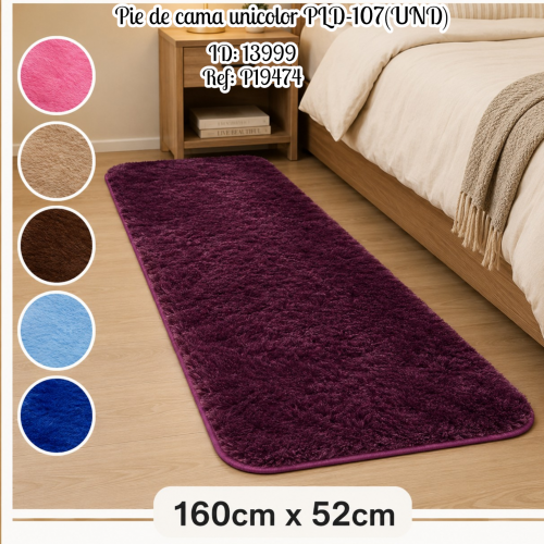 Pie de cama unicolor PLD-107(UND)