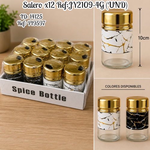 Salero x12 Ref:JY2109-4G (UND)