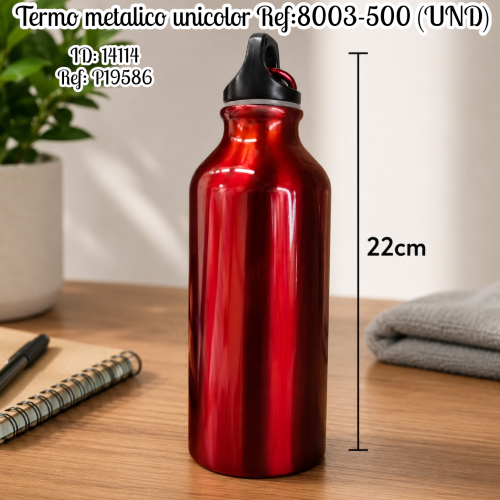 Termo metalico unicolor Ref:8003-500 (UND)