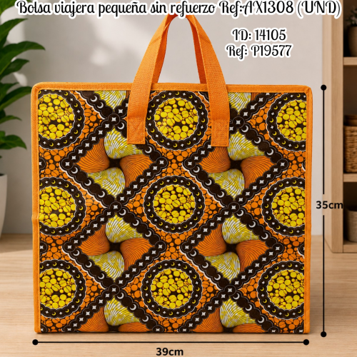 Bolsa viajera pequeña sin refuerzo Ref:AX1308 (UND)