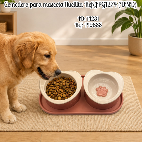 Comedero para mascotaHuellita Ref:JPG1274 (UND)