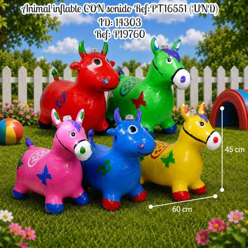 Animal inflable CON sonido Ref:PT16551 (UND)