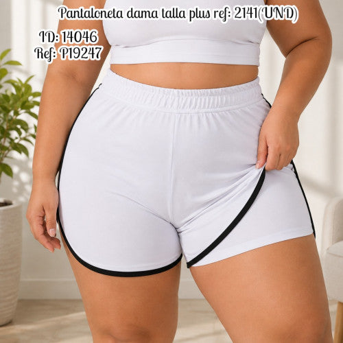 Pantaloneta dama talla plus ref: 2141(UND)