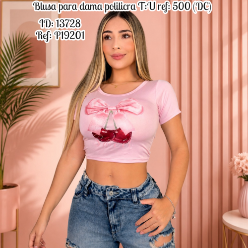 Blusa para dama polilicra ref: 500 (DC)