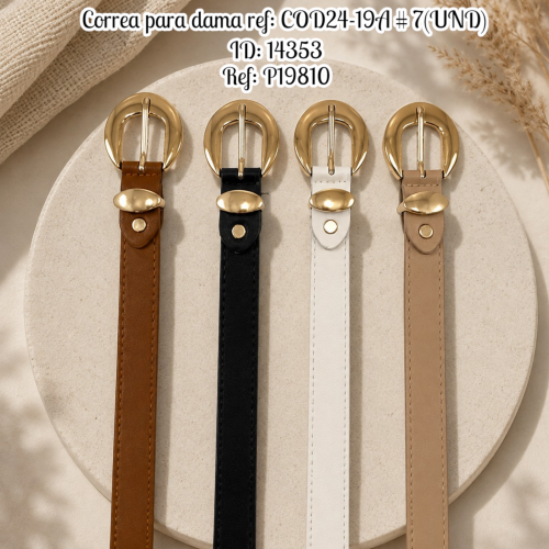 Correa para dama ref: COD24-19A # 7(UND)