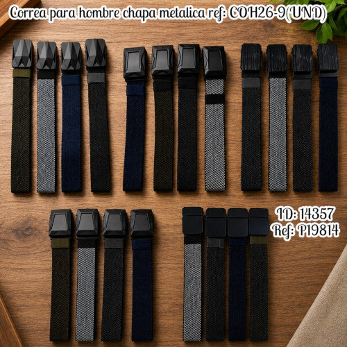 Correa para hombre chapa metalica ref: COH26-9(UND)