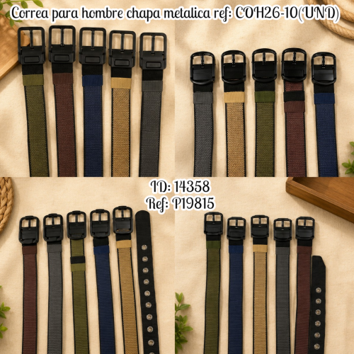 Correa para hombre chapa metalica ref: COH26-10(UND)
