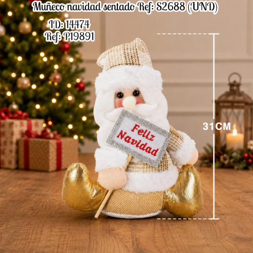 Muñeco navidad sentado Ref: S2688 (UND)