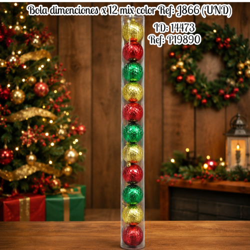 Bola dimenciones x 12 mix color Ref: J866 (UND)