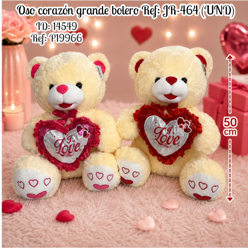 Oso corazón grande bolero Ref: JR-464 (UND)