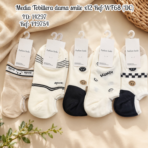Media Tobillera dama smile x12 Ref:WF68 (DC)