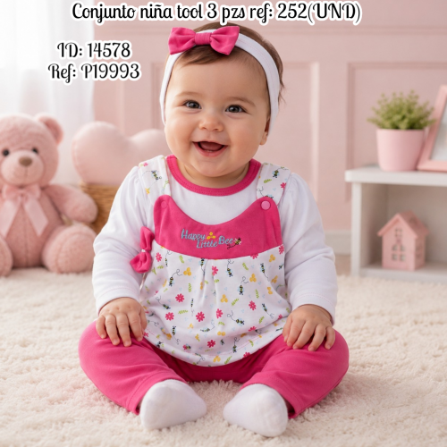 Conjunto  niña tool  3 pzs ref: 252(UND)