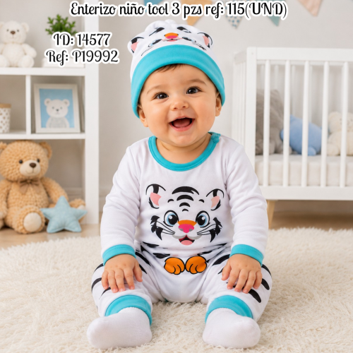 Enterizo niño tool  3 pzs ref: 115(UND)