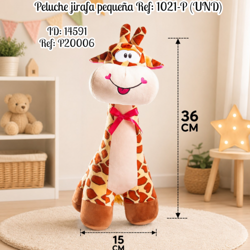 Peluche jirafa pequeña Ref: 1021-P (UND)