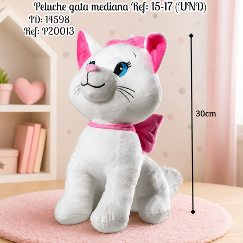 Peluche gata mediana Ref: 15-17 (UND)