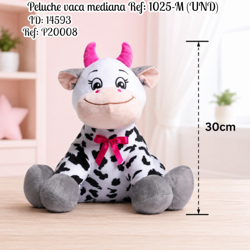 Peluche vaca mediana Ref: 1025-M (UND)