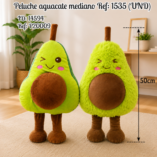 Peluche aguacate mediano Ref: 1535 (UND)