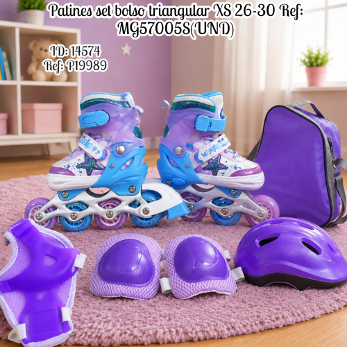 Patines set bolso triangular XS 26-30 Ref: MG57005S(UND)