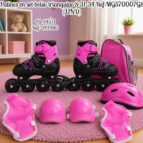 Patines en set bolso triangular S 31-34 Ref:MG570007GS (UND)