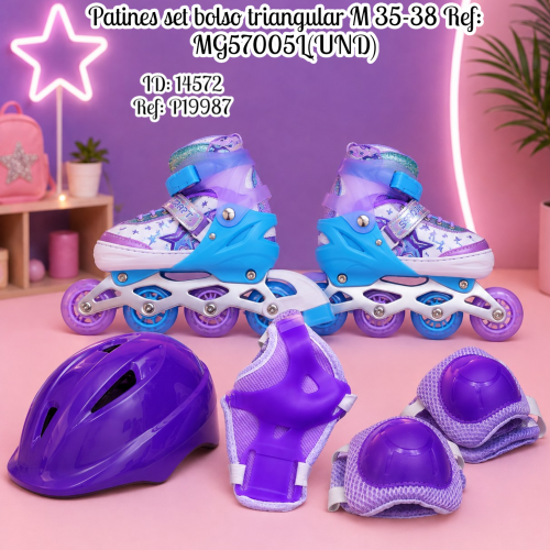 Patines set bolso triangular M 35-38 Ref: MG57005L(UND)